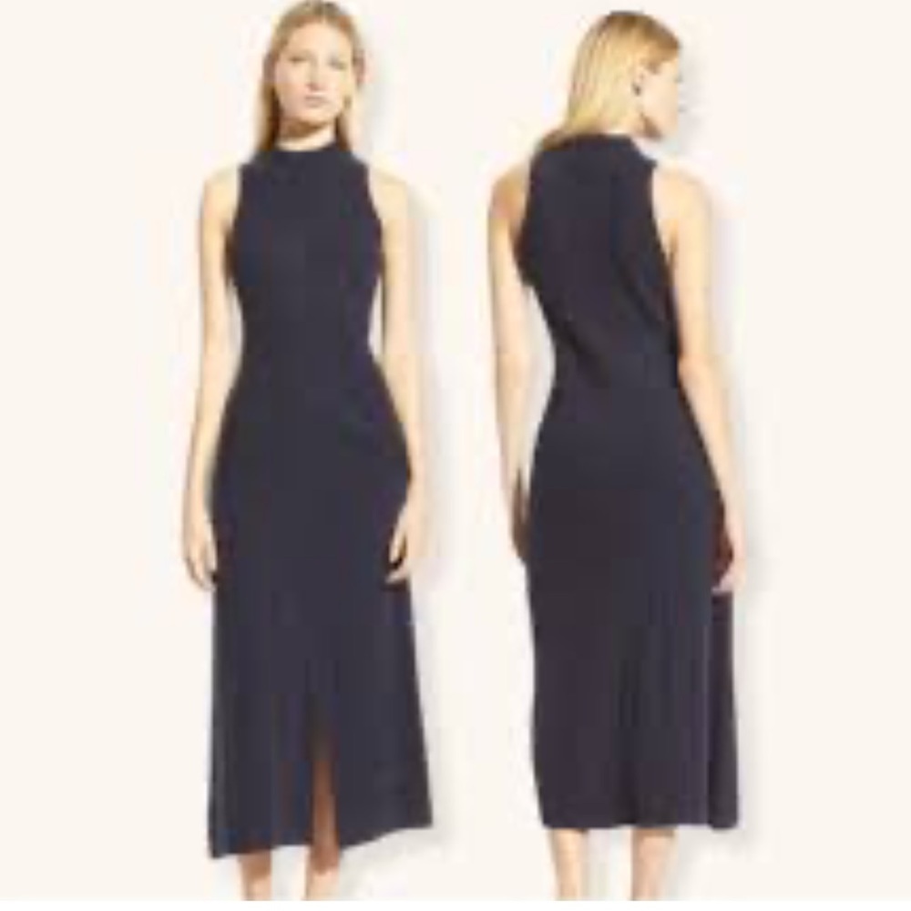 Vince navy blue cashmere wool sweater dress size XlArge